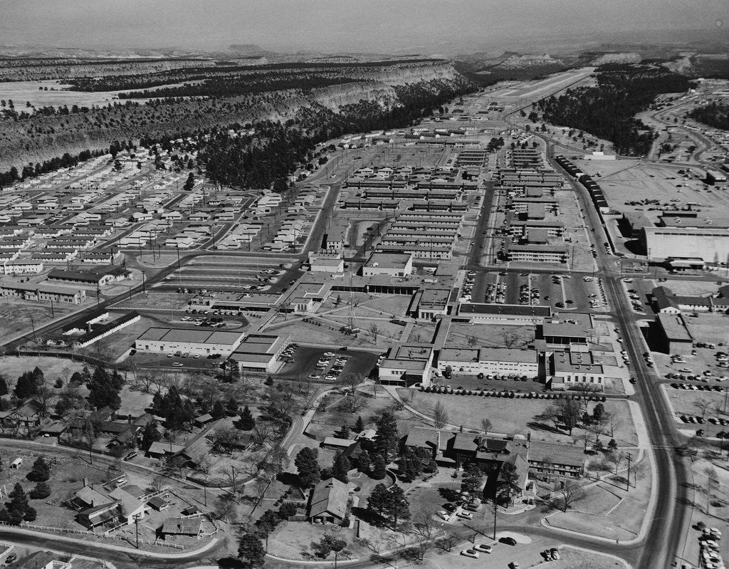 Detail of Aerial View of Los Alamos in 1955 by Anonymous
