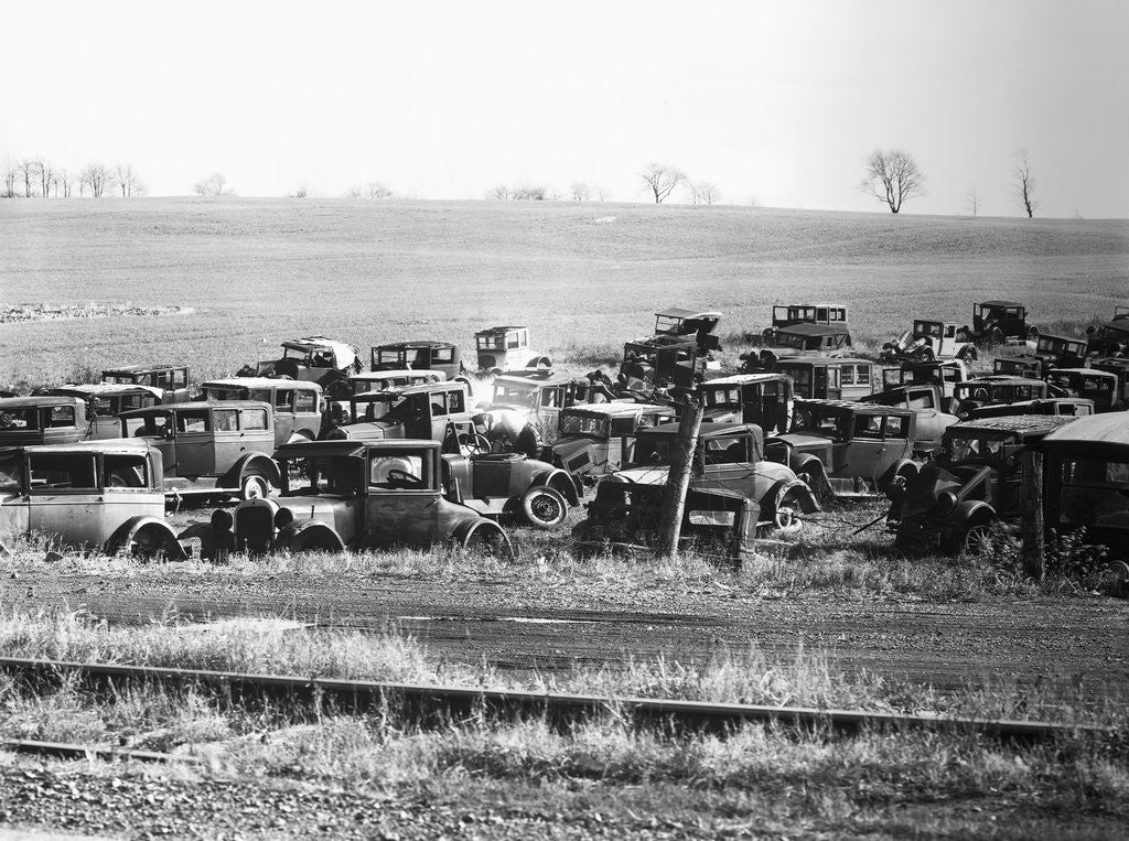 Detail of Junkyard by Anonymous