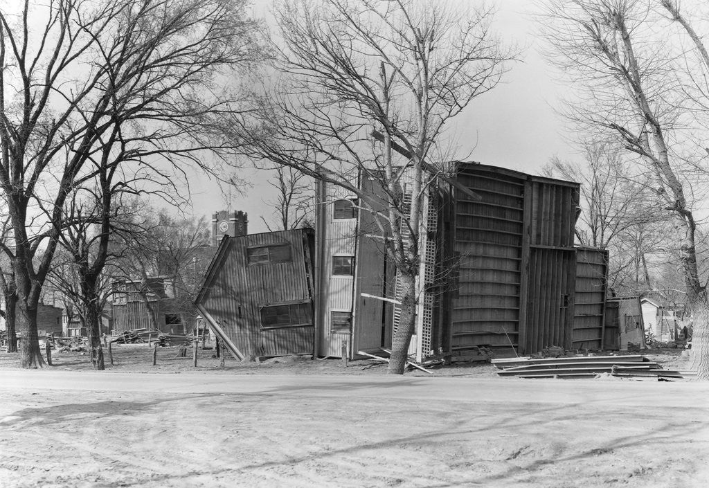 Detail of Overturned Houses by Anonymous