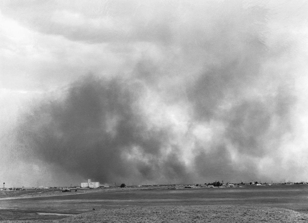 Detail of Texas Dust Storm by Anonymous