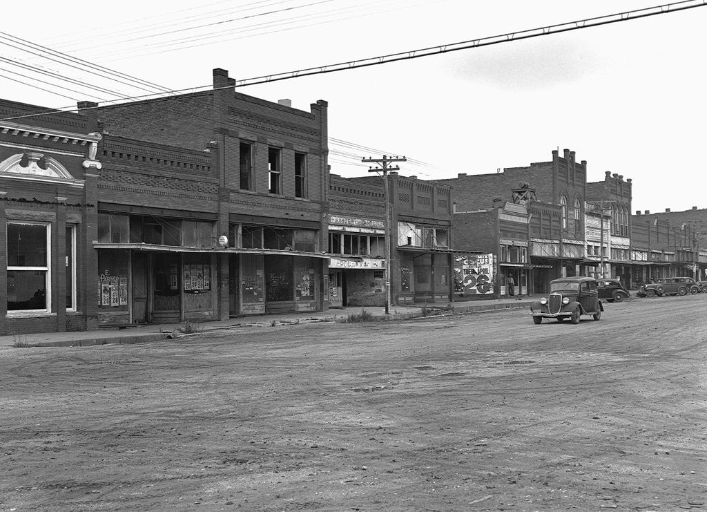 Detail of Depression Era Town by Anonymous