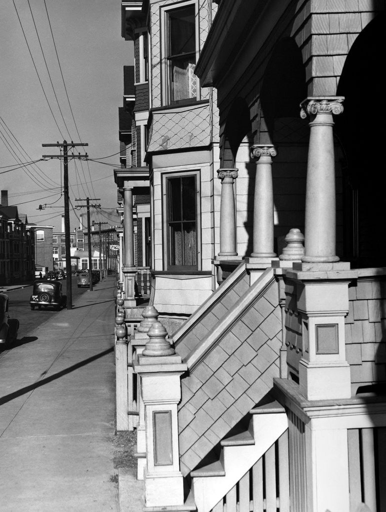 Detail of House Fronts in New Bedford by Corbis