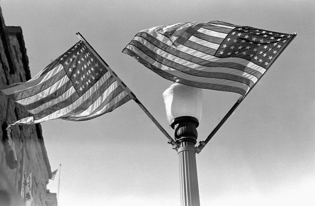 Detail of Flags on Lightpost by Anonymous
