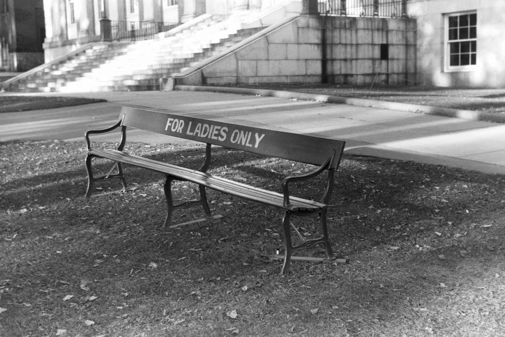 Detail of Reserved Bench by Anonymous