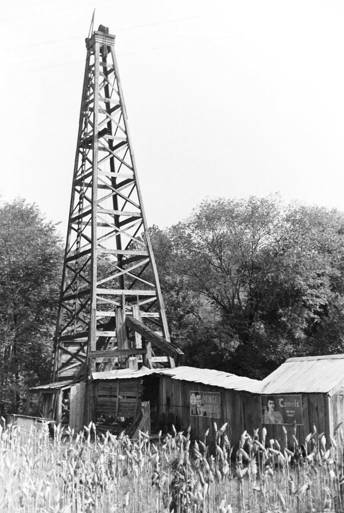 Detail of Abandoned Oil Derrick by Anonymous