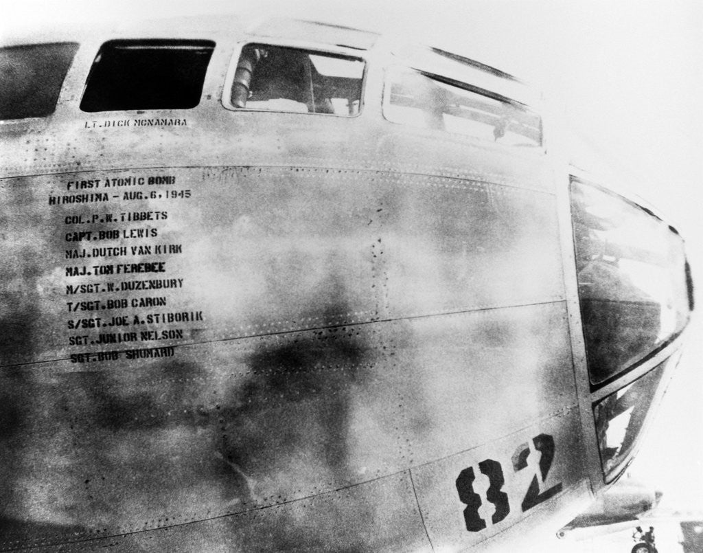 Detail of Nose of Enola Gay B-29 by Anonymous