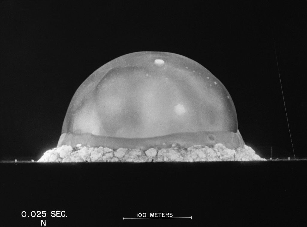 Detail of Trinity Fireball at .025 of a Second by Anonymous