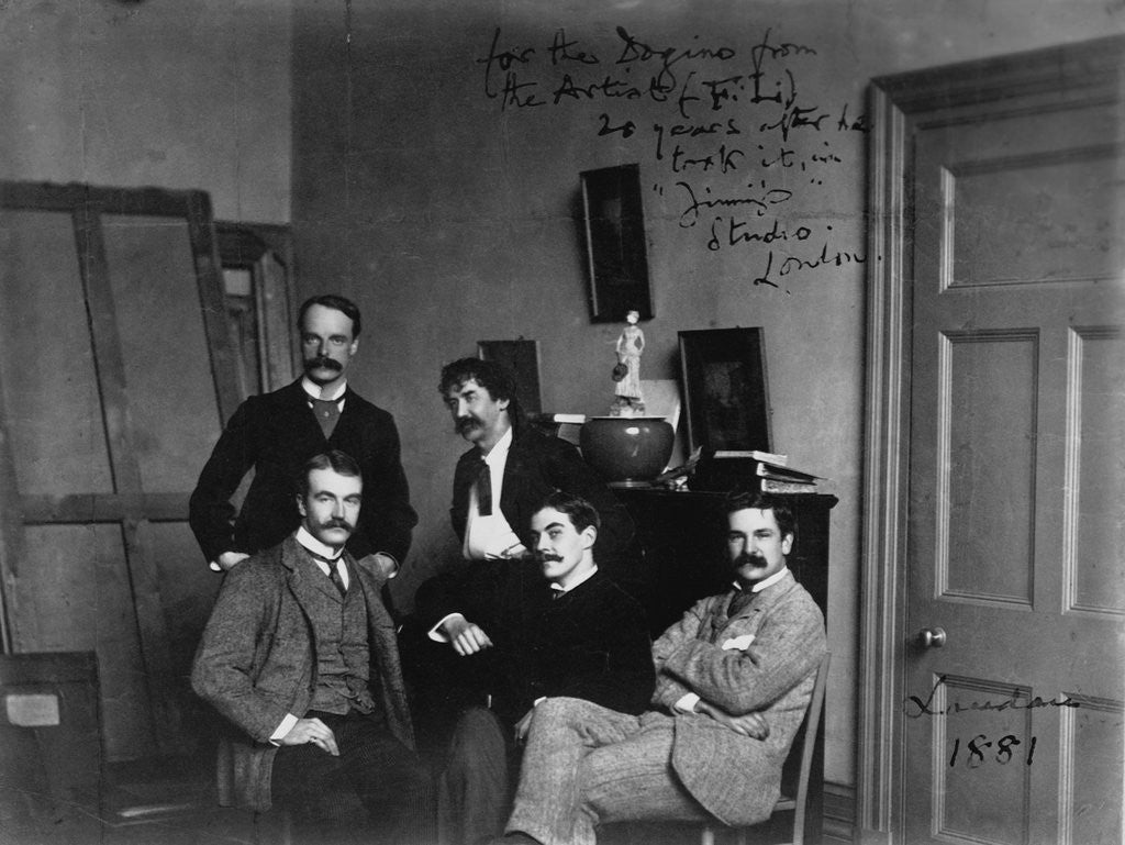 Detail of James Whistler and Artists in Studio by Anonymous