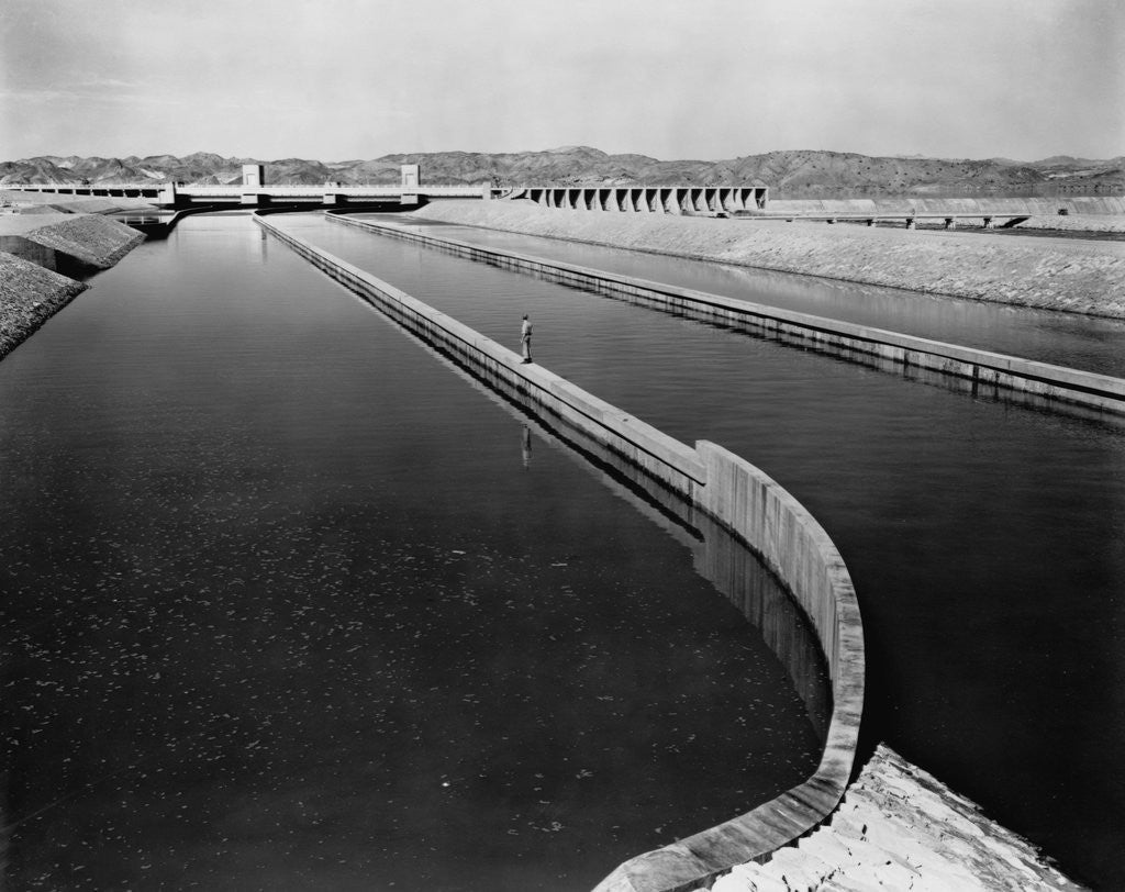 Detail of Imperial Dam and All American Canal by Corbis