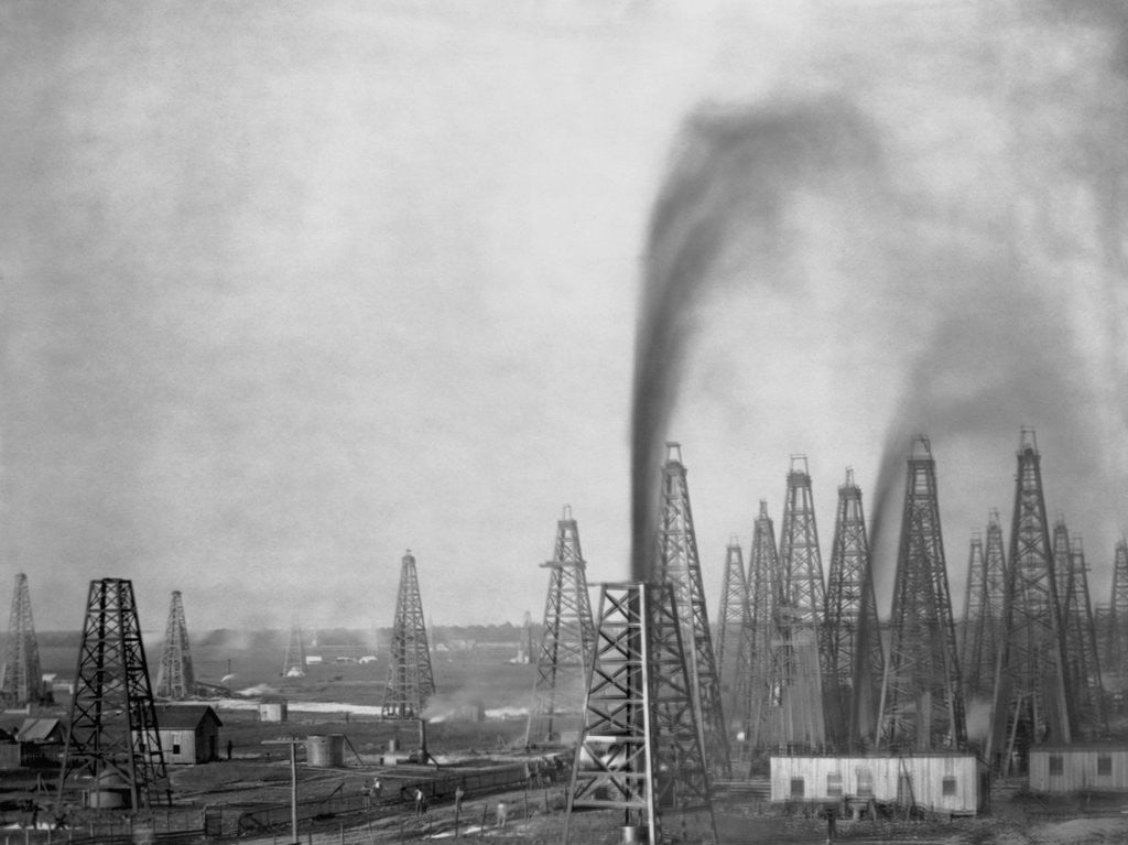 Detail of Crude Oil Gushing from Rig by Anonymous