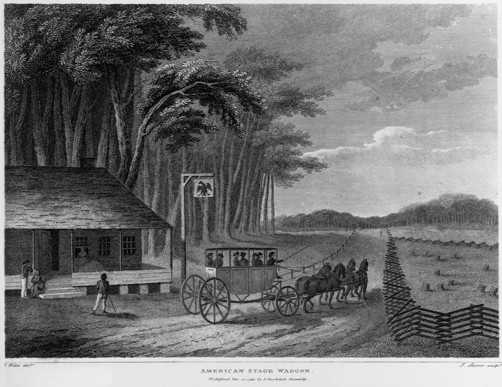 Detail of American Stage Waggon by J. Storer