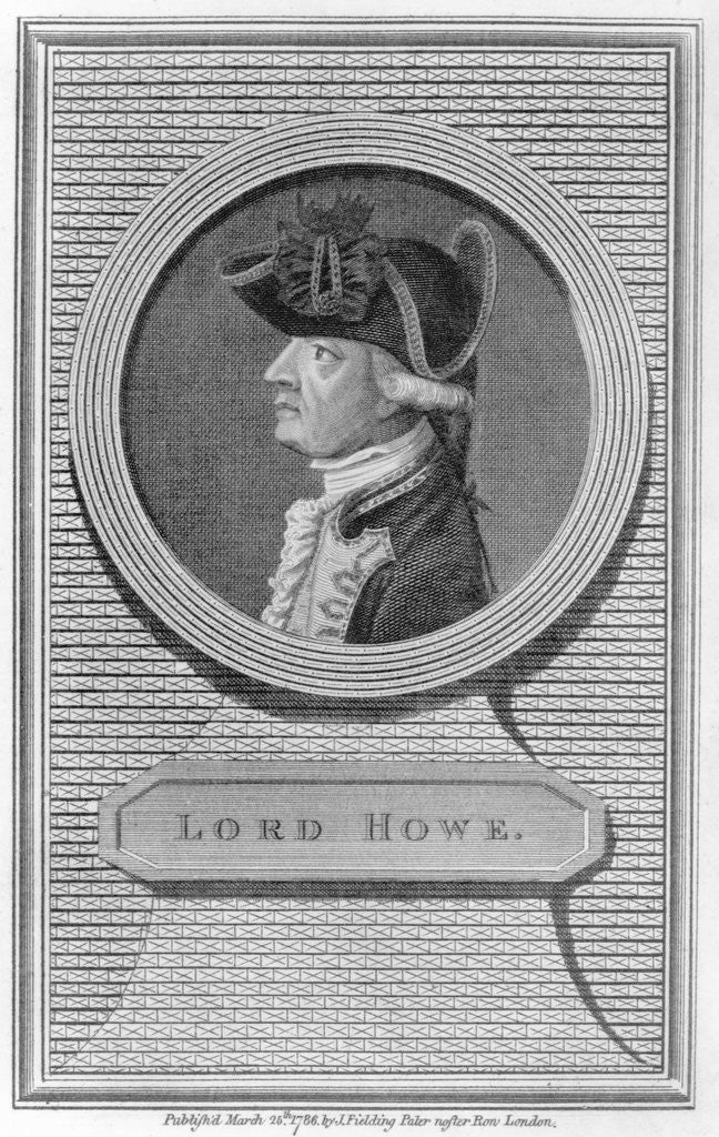Detail of Richard (Lord) Howe by Corbis