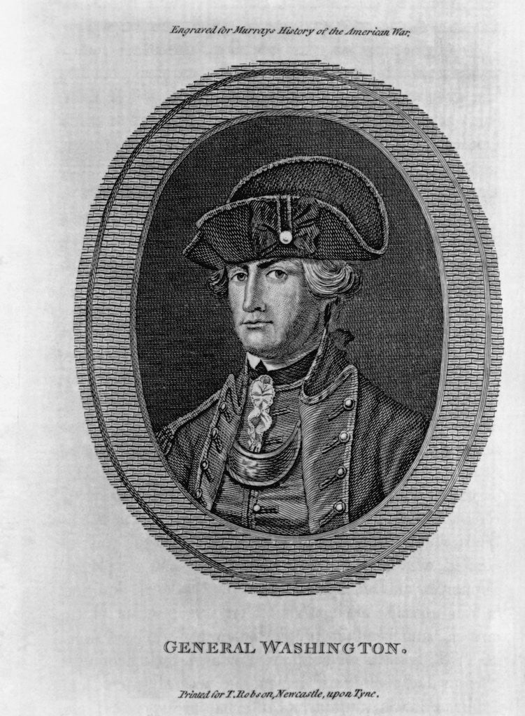 Detail of Portrait of George Washington by Anonymous