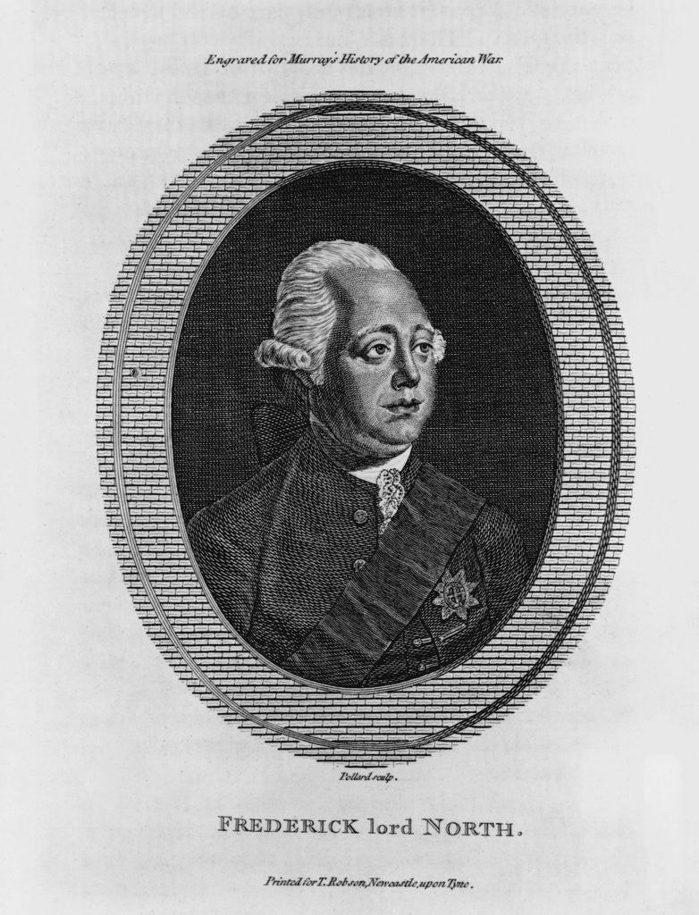 Detail of Medallion Portrait of Frederick North, Earl of Guildford by Anonymous