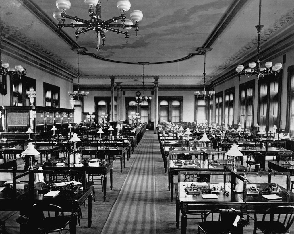 Detail of General Operating Department of Western Union, by Anonymous