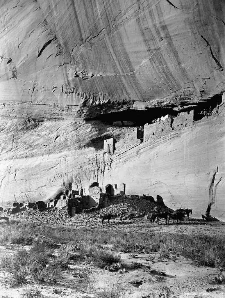 Detail of Canyon de Chelly Cliff Dwellings by Anonymous