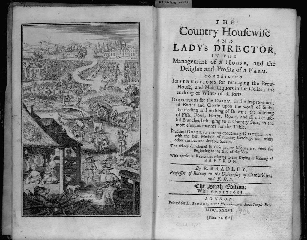 Detail of Title Page of an Old Cook Book by Anonymous