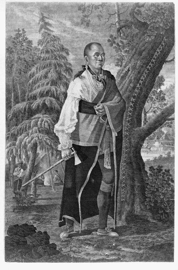 Detail of Hendrick, Chief of the Mohawks by Anonymous