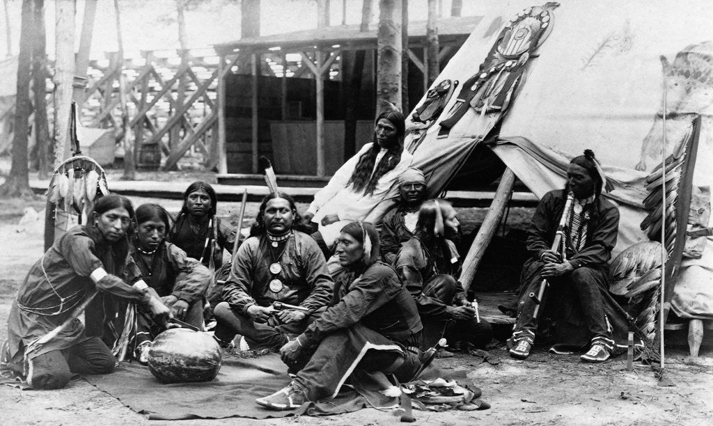 Detail of Native American Actors From Buffalo Bill's Wild West Show by Corbis