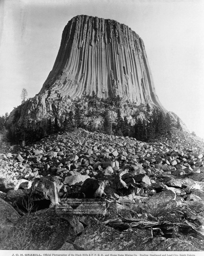 Detail of Devil's Tower, Wyoming by Anonymous