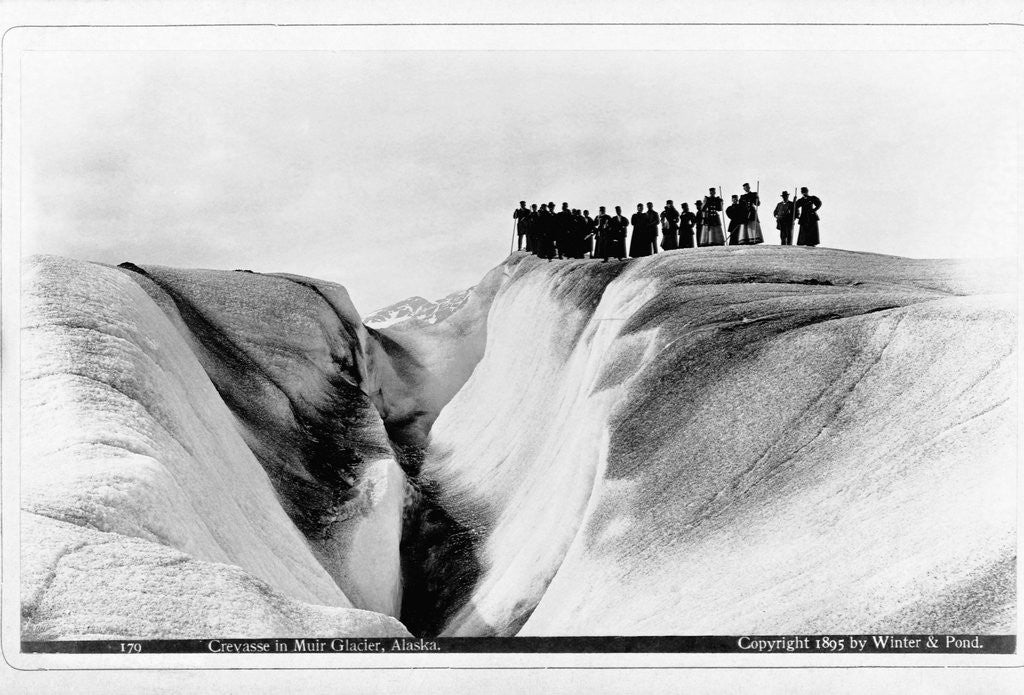Detail of Crevasse in Muir Glacier, Alaska by Anonymous
