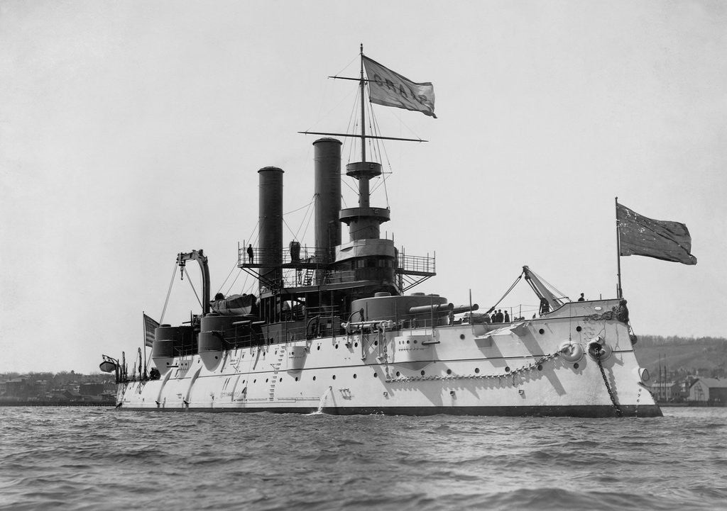 Detail of Battleship Iowa by Corbis