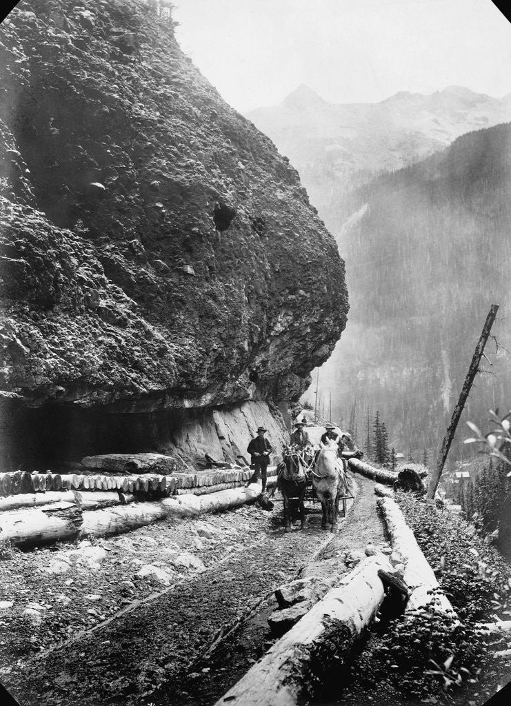 Detail of Gold Miners near Ouray, Colorado by Anonymous