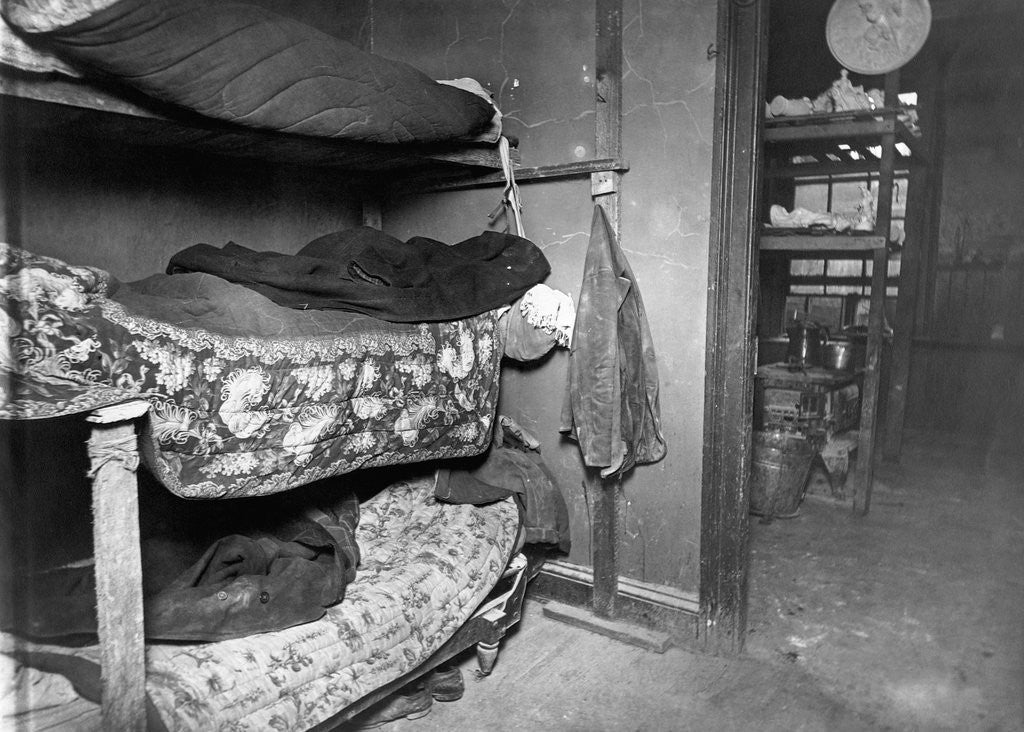 Detail of Bunkrooms in New York Tenement House by Anonymous
