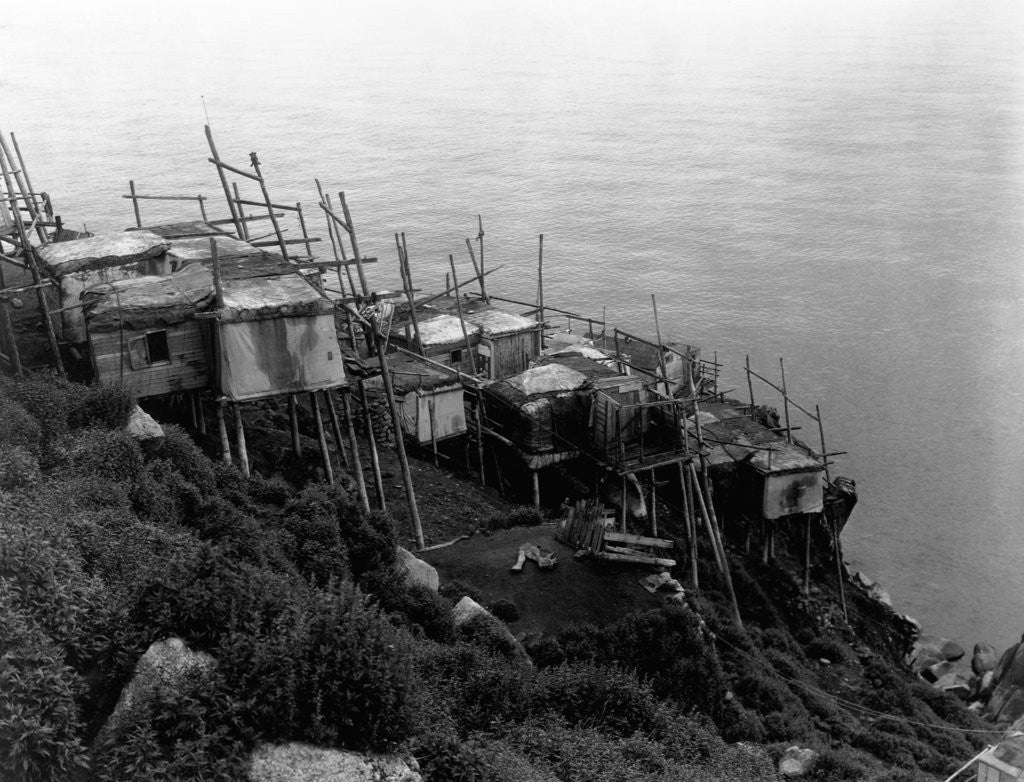 Detail of King Island Village by Edward S. Curtis