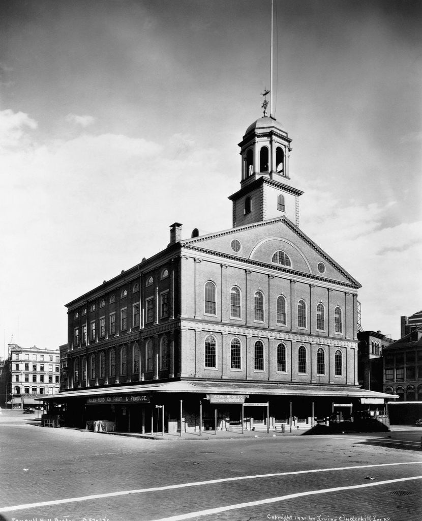 Detail of Faneuil Hall by Anonymous