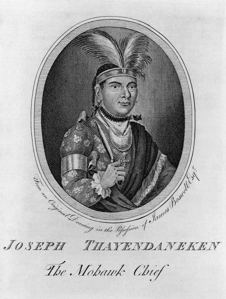 Detail of Chief Joseph Brant by Anonymous