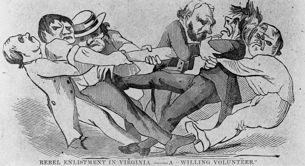 Detail of Political Cartoon Enttitled, 