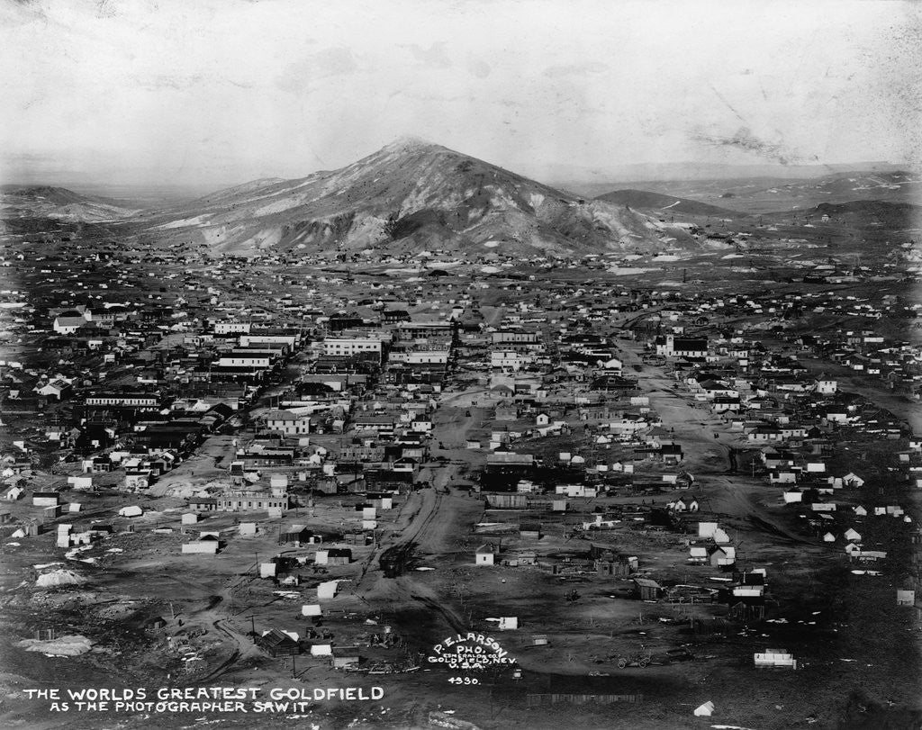 Detail of Columbia Mountain Sits at the Edge of Goldfield, Nevada by Corbis