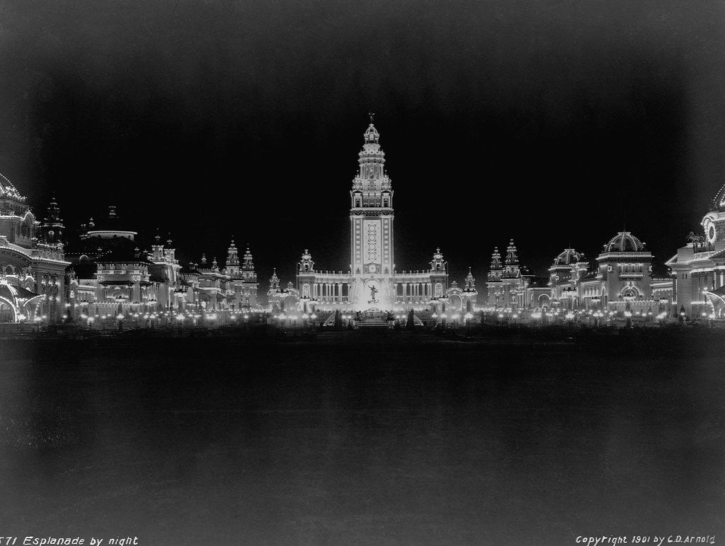 Detail of Esplanade at Buffalo Exposition by Anonymous