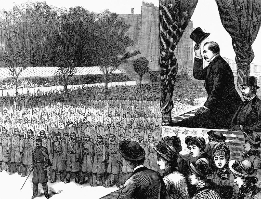 Detail of Wash., D.C. The inauguration of President Cleveland, March 4th. by Anonymous