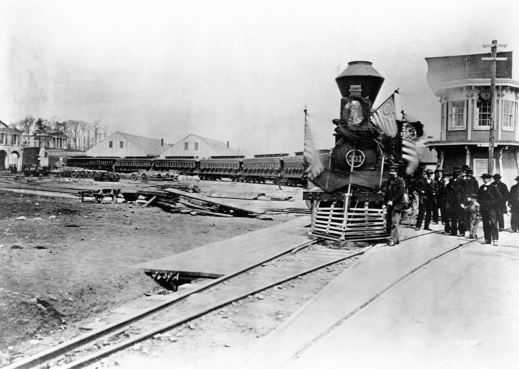 Detail of President Abraham Lincoln's Funeral Train by Anonymous
