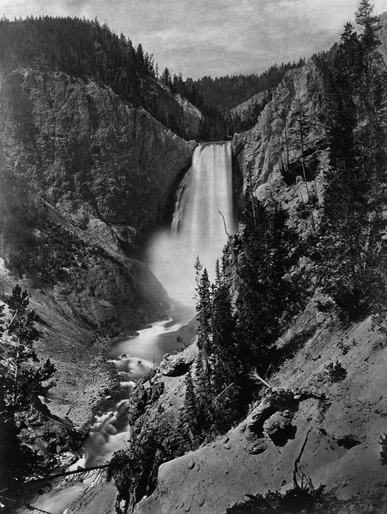 Detail of Lower Falls in the Grand Canyon of the Yellowstone by Anonymous