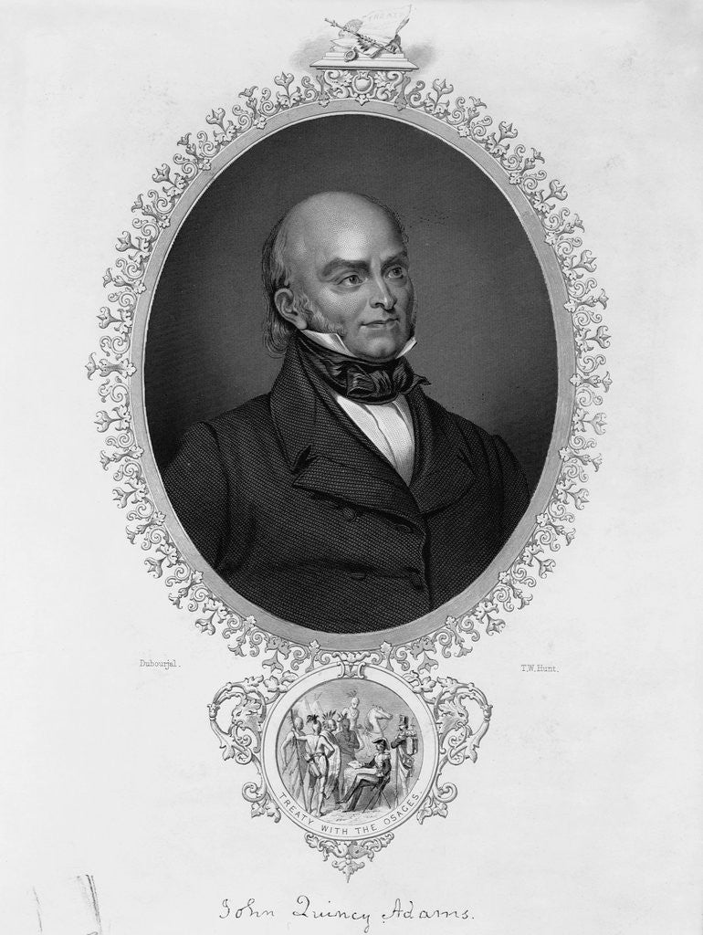 Detail of President John Quincy Adams by Anonymous
