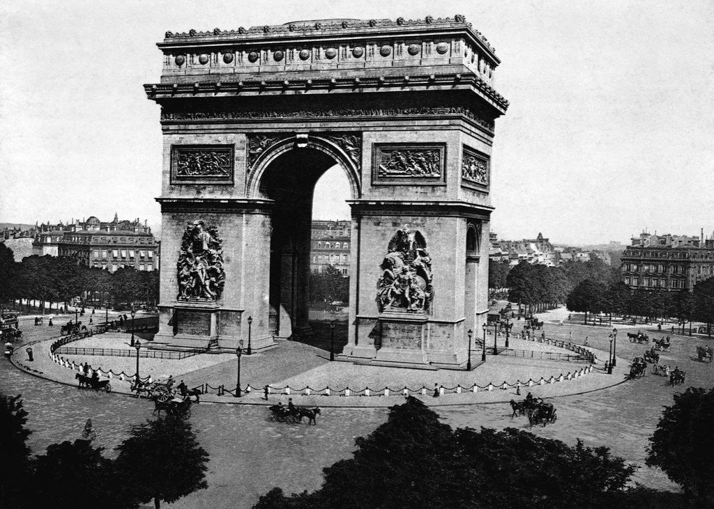 Detail of L'Arch-de-Triomphe de L'Etoile in Paris by Anonymous