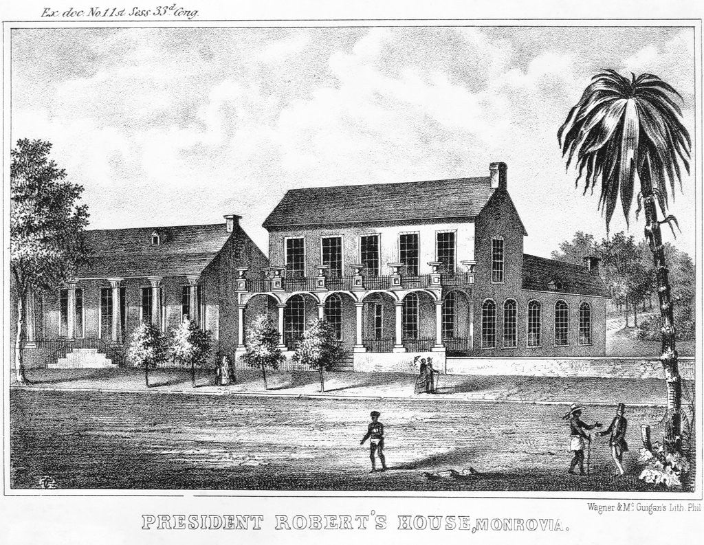 Detail of Home of the President of Liberia by Anonymous