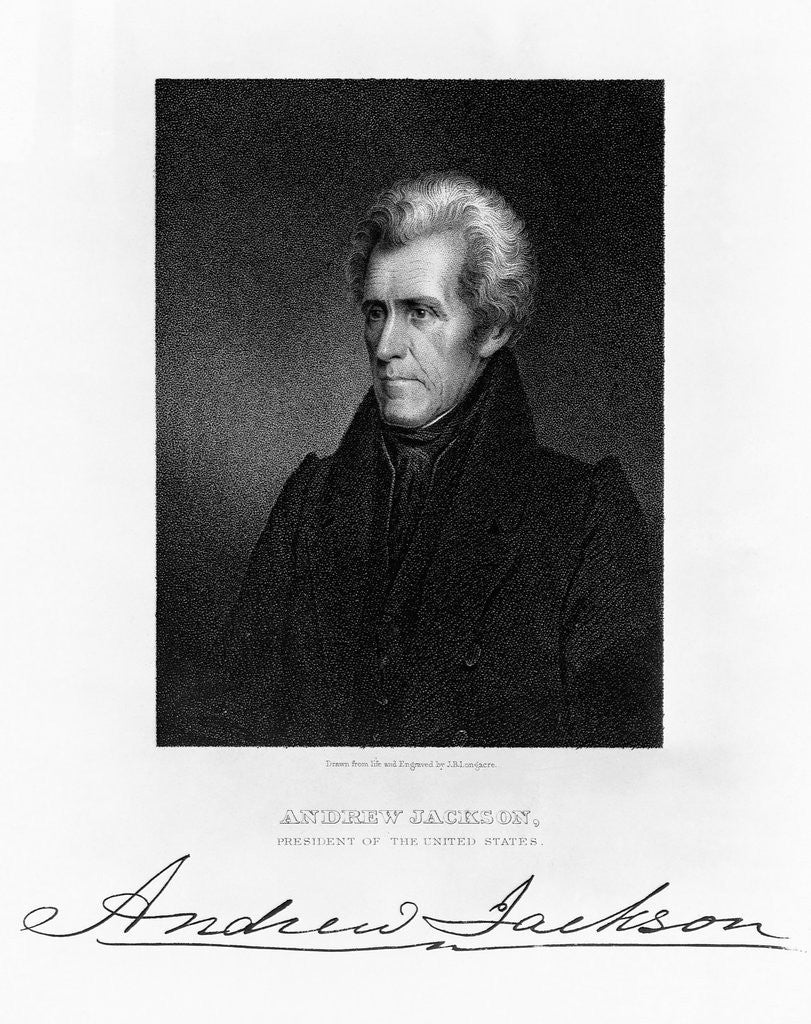 Detail of Portrait of Andrew Jackson by Anonymous