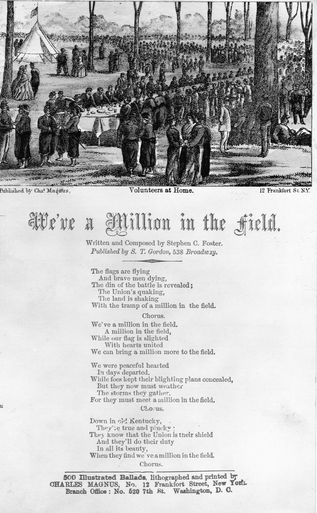 Detail of Union Patriotism Song by Anonymous
