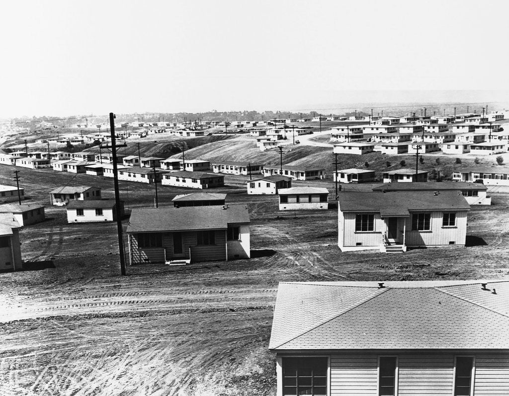 Detail of Pre-Fabricated Houses During World War II by Anonymous