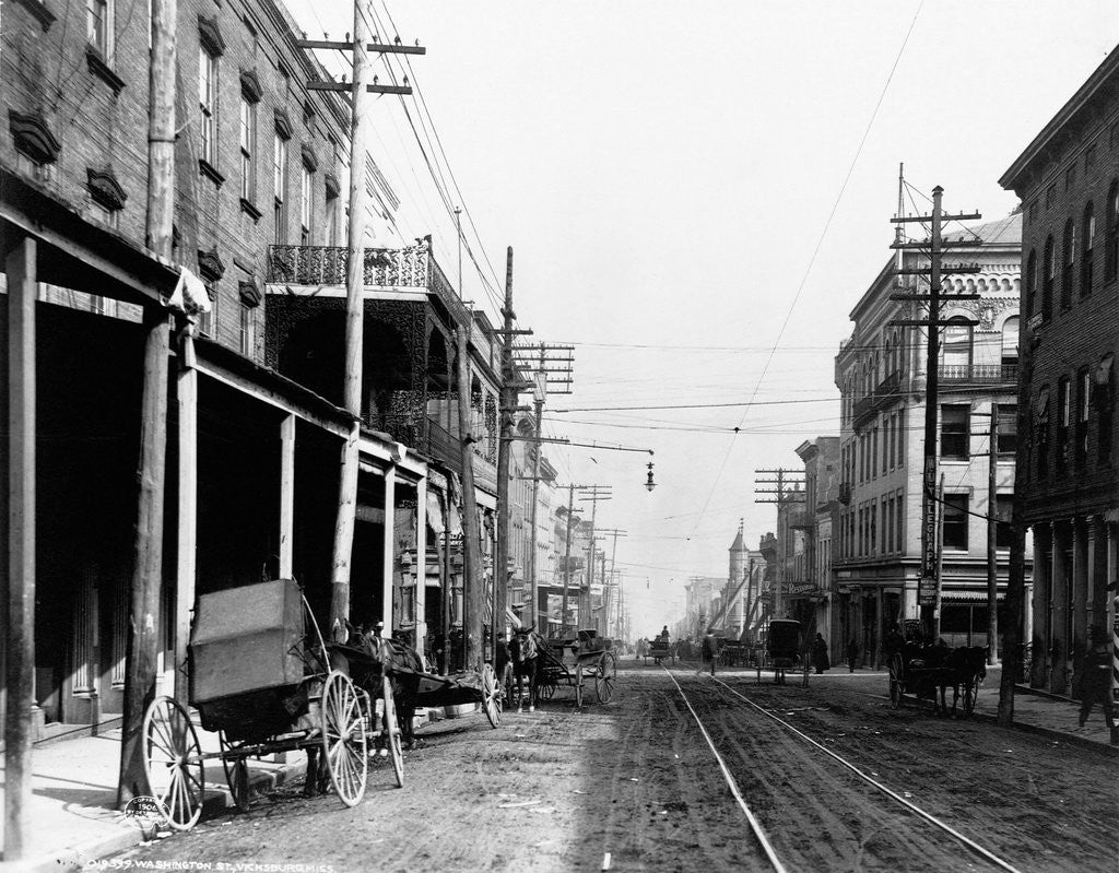 Detail of Business District of Vicksburg, Mississippi by Anonymous
