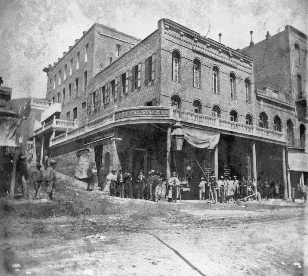 Detail of Office Building of the California Stage Company by Anonymous