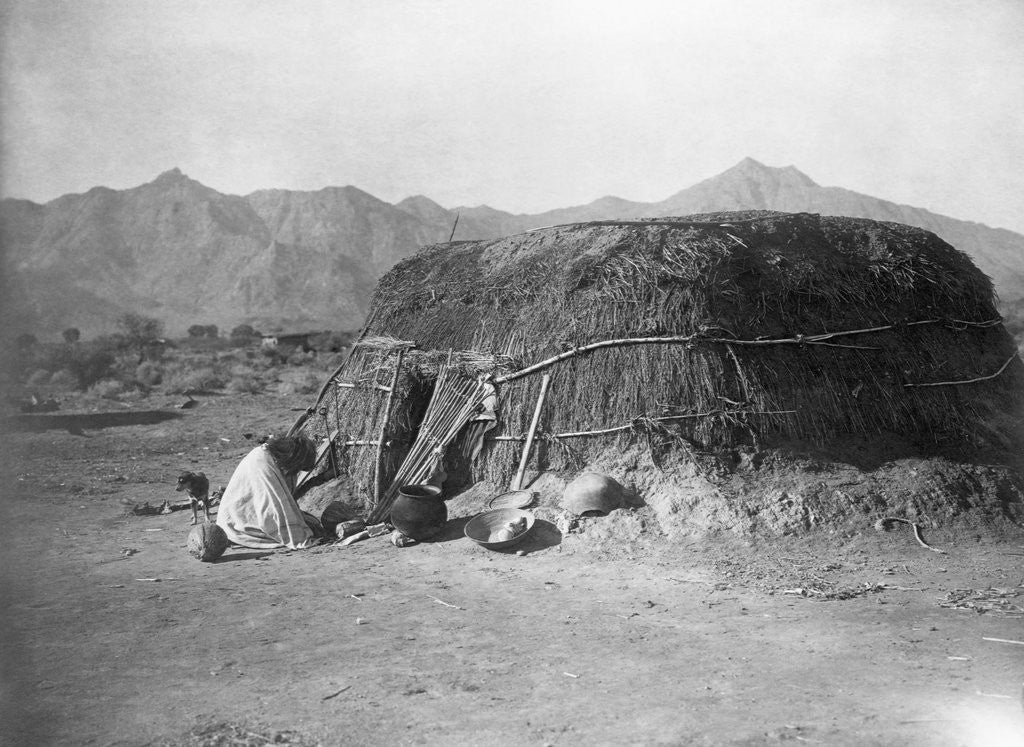 Detail of Pima Ki by Edward S. Curtis