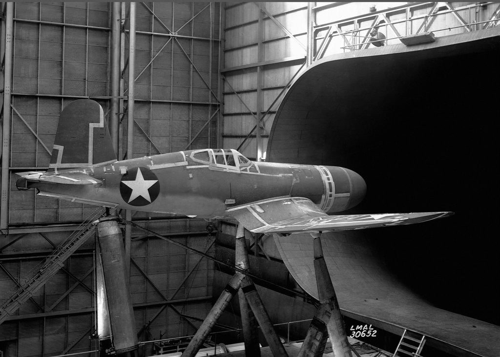Detail of Corsair in Wind Tunnel by Corbis
