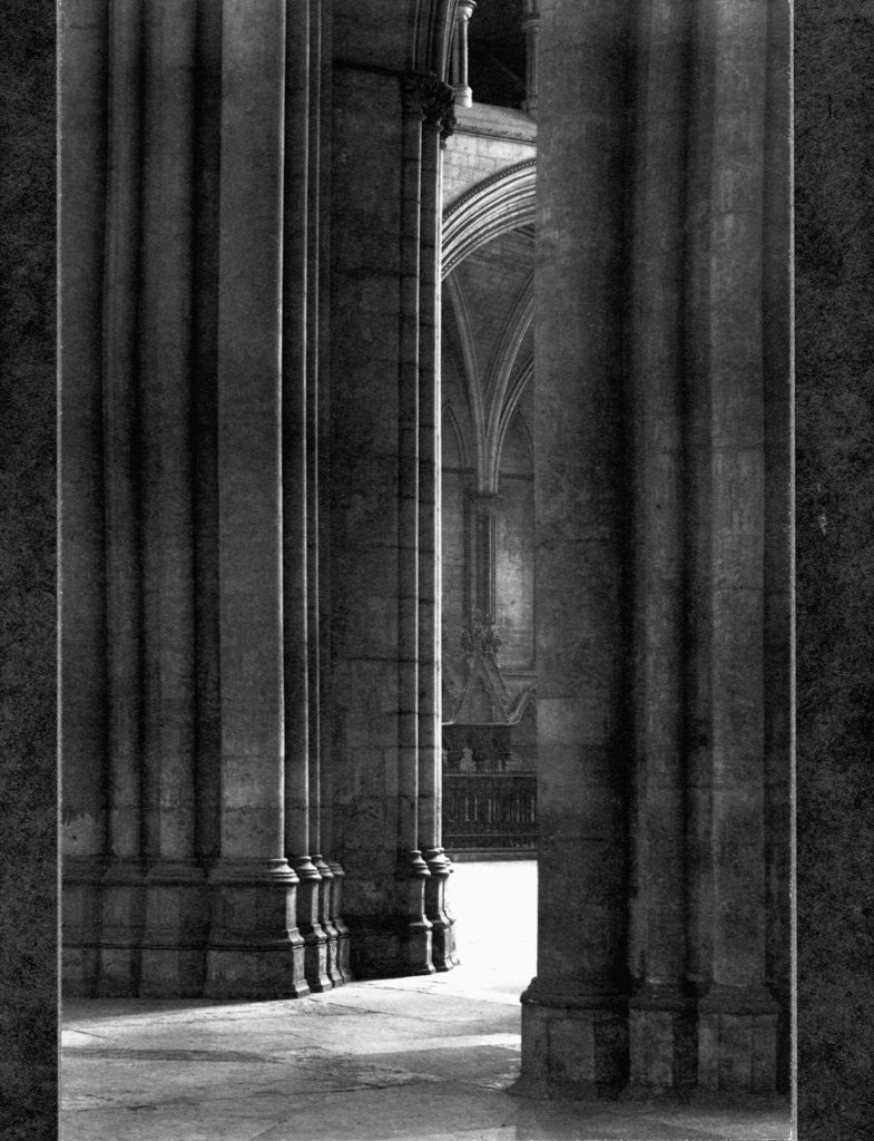 Detail of Columns of York Cathedral by Anonymous