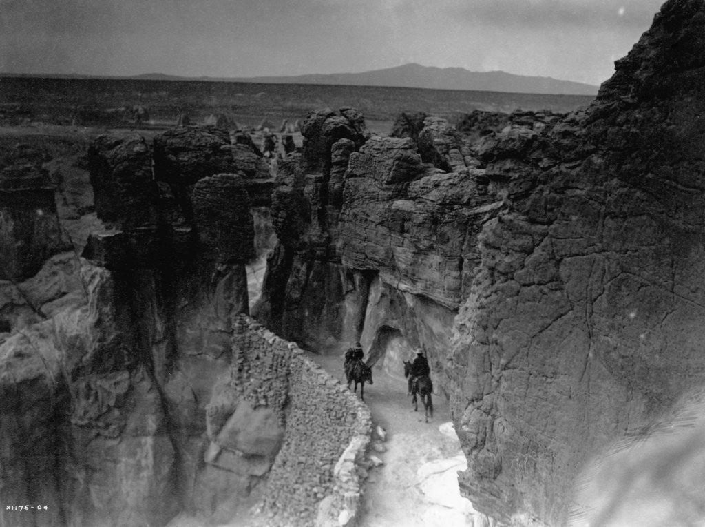 Detail of Old Trail at Acoma by Edward S. Curtis