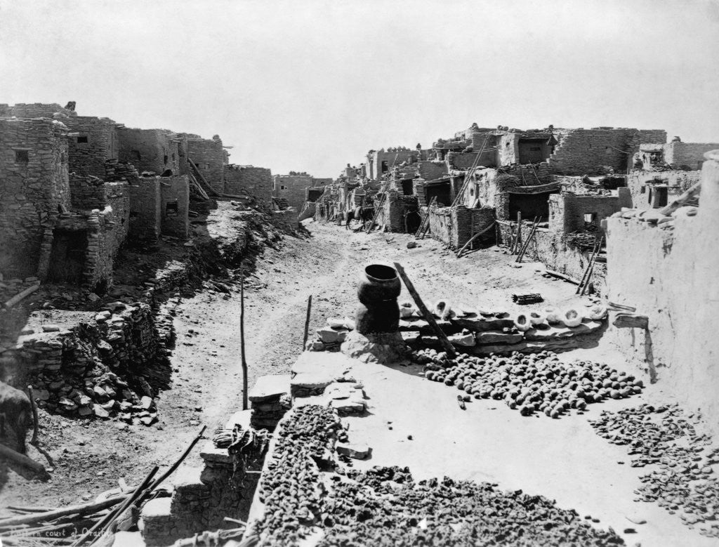 Detail of Pueblo Indian Village by Anonymous